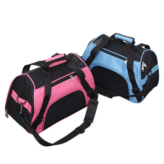 Portable Pet Mesh Carrier Bag - Pet Travel Bags