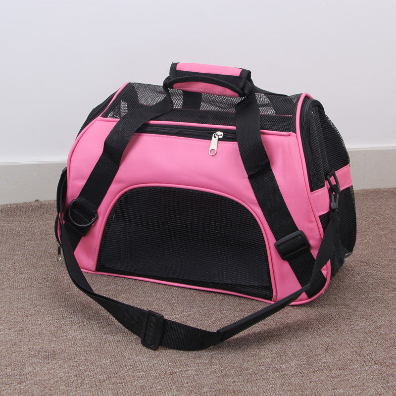 Portable Pet Mesh Carrier Bag - Pet Travel Bags