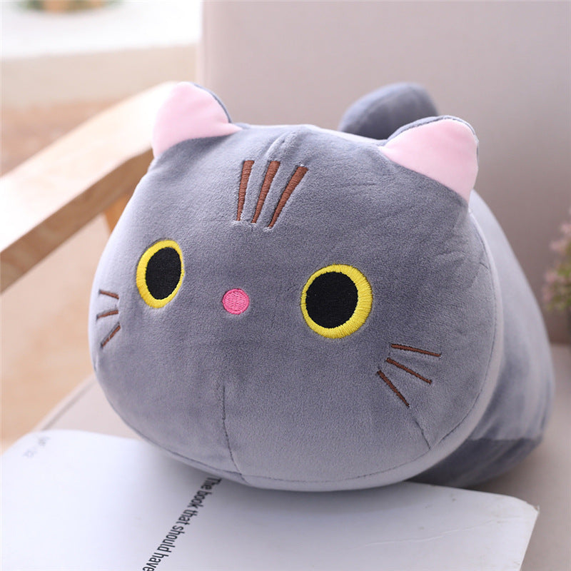 Super Soft Fat Cat Stuffed Animal - Huggable Kitty Companion in Multiple Colors