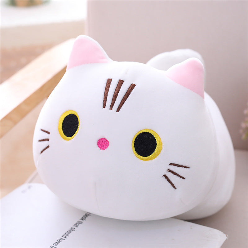 Super Soft Fat Cat Stuffed Animal - Huggable Kitty Companion in Multiple Colors