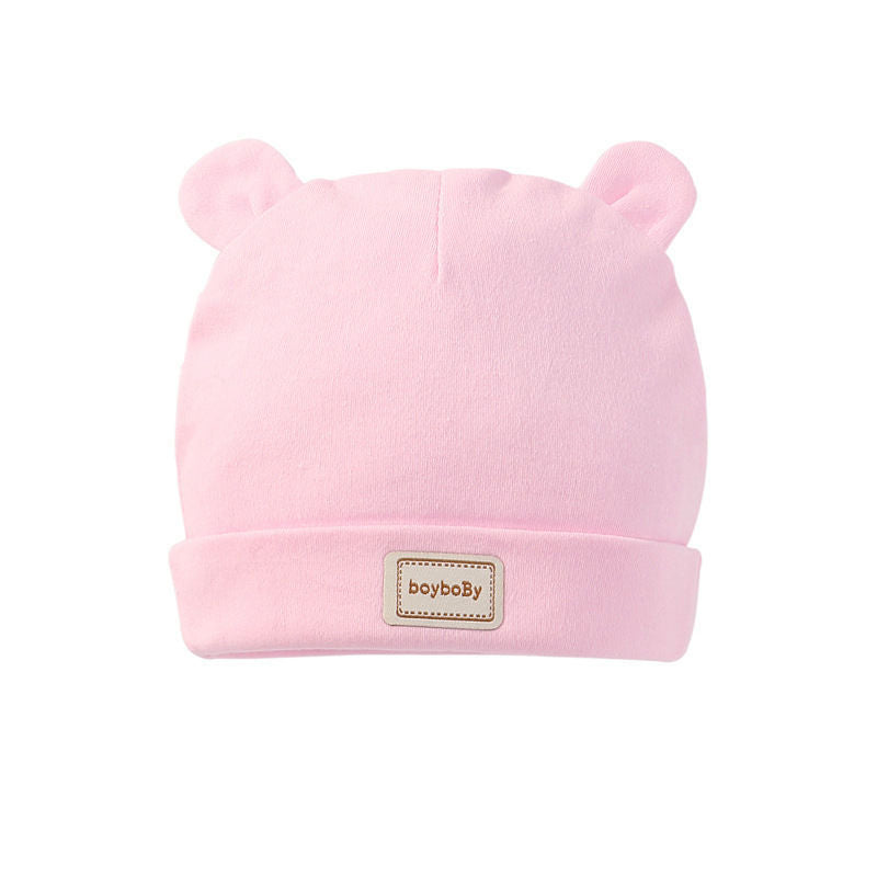 Cute Kids Cap with Bibs - Candy Solid Colors Boys/Girls Baby Beanies, New Born Baby Hat
