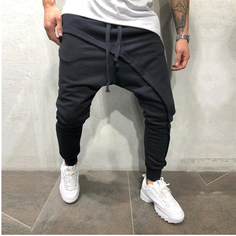 Jogging Hip Hop Slim Casual Sports Drawstring Pants for Men