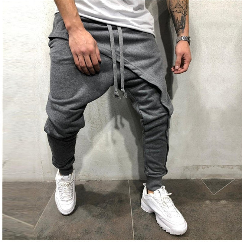 Jogging Hip Hop Slim Casual Sports Drawstring Pants for Men