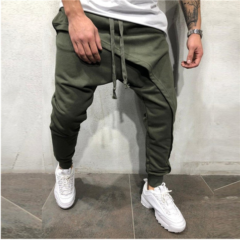 Jogging Hip Hop Slim Casual Sports Drawstring Pants for Men