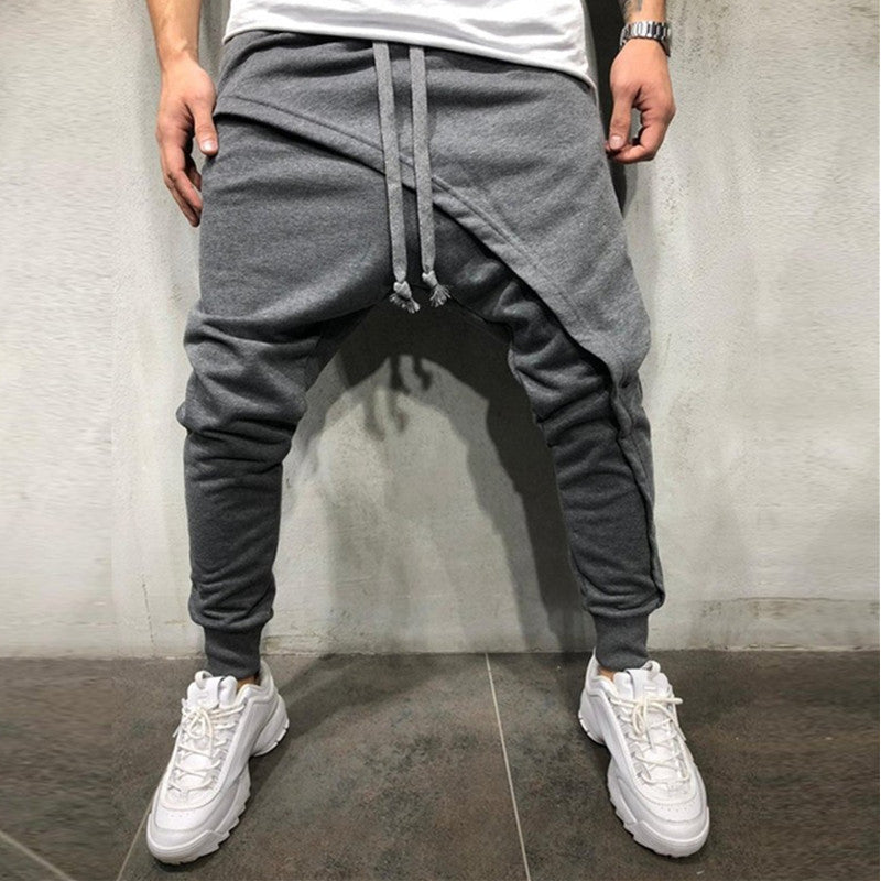 Jogging Hip Hop Slim Casual Sports Drawstring Pants for Men