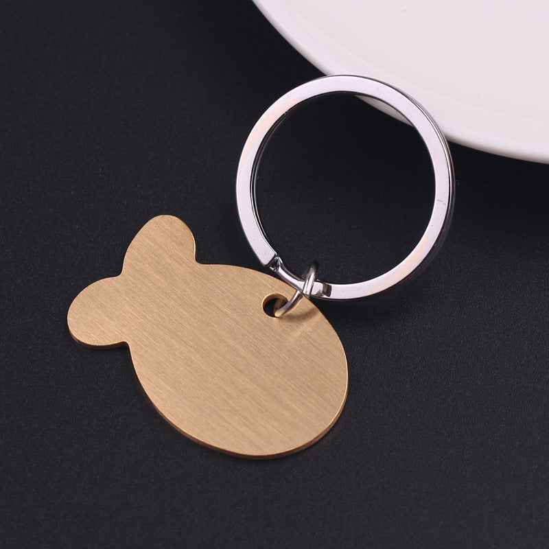 Personalized Cat Dog Pet ID Tag Keychain - Engraved Pet ID Name for Cat Puppy Dog Collar Tag Pendant Keyring Bone Pet Accessories