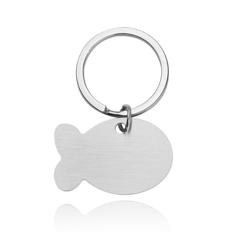 Personalized Cat Dog Pet ID Tag Keychain - Engraved Pet ID Name for Cat Puppy Dog Collar Tag Pendant Keyring Bone Pet Accessories