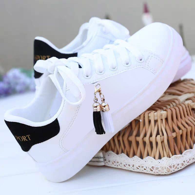 Mesh White Shoes - ladies fashion breathable shoes students Korean casual shoes sports shoes flat shoes womens shoes