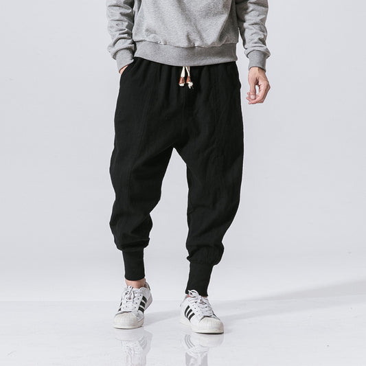 Chinese Style Harem Pants - Men Streetwear Casual Joggers