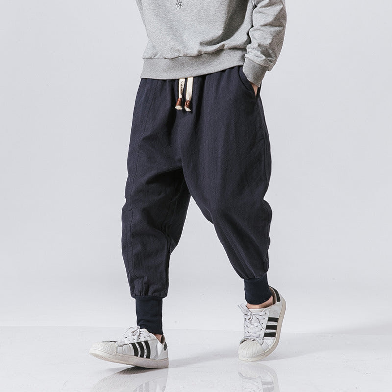 Chinese Style Harem Pants - Men Streetwear Casual Joggers