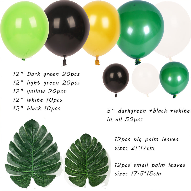 Animal Balloon Theme Party Decoration – Green Forest Jungle Series - JumoShop