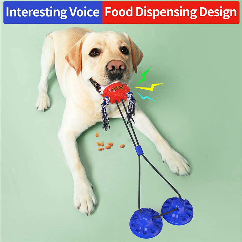 Large Dog Interactive Toy - Aggressive Chew Dog Indestructible Toy Suction Cup