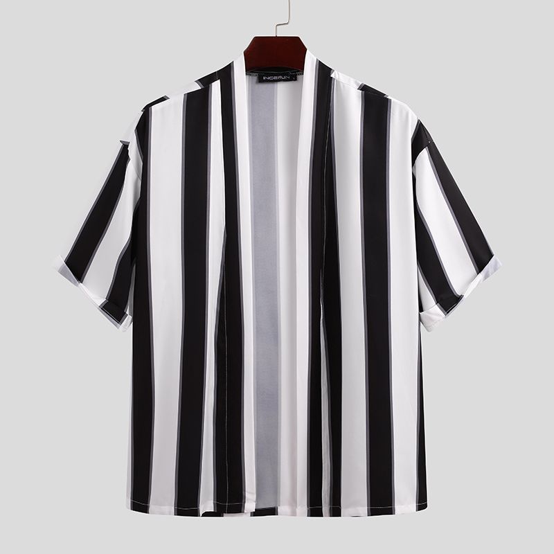 Summer Short for Men - Striped Beach Pajamas Suit