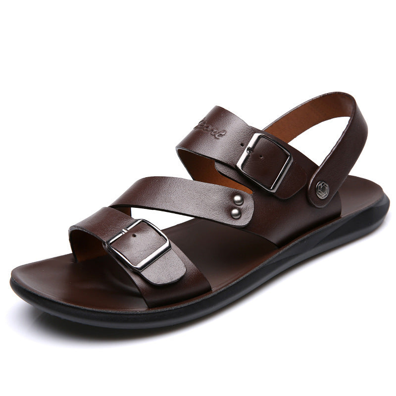 Sandals - Men's Casual Comfortable Barefoot Buckle Shoes