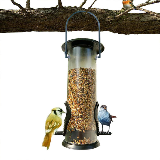 Portable Hanging Bird Feed Station - Garden Decoration & Bird Food Dispenser