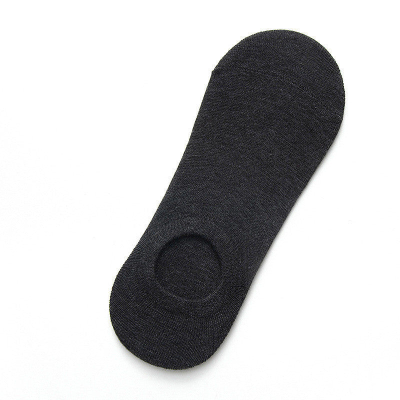 Solid Color Boat Socks - Spring Invisible Socks Socks Socks Net Red Men'S Socks