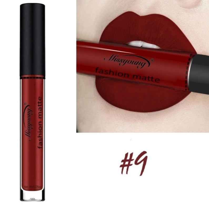 Liquid Glossy Lipstick - Non-Stick Cup Matte Makeup