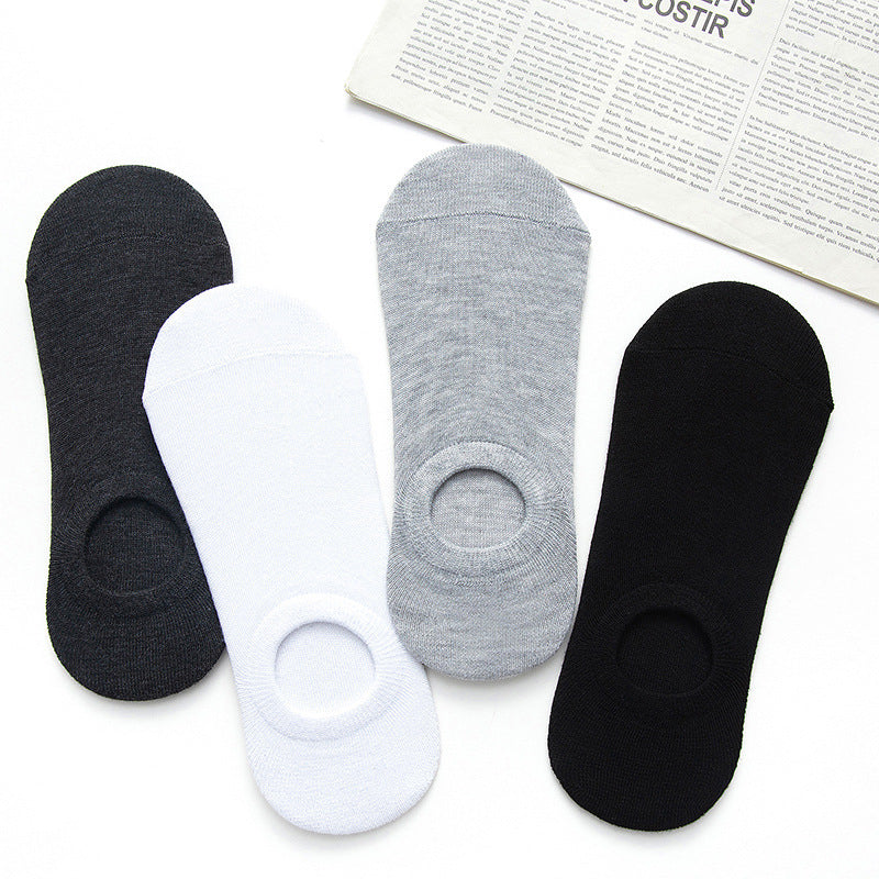 Solid Color Boat Socks - Spring Invisible Socks Socks Socks Net Red Men'S Socks