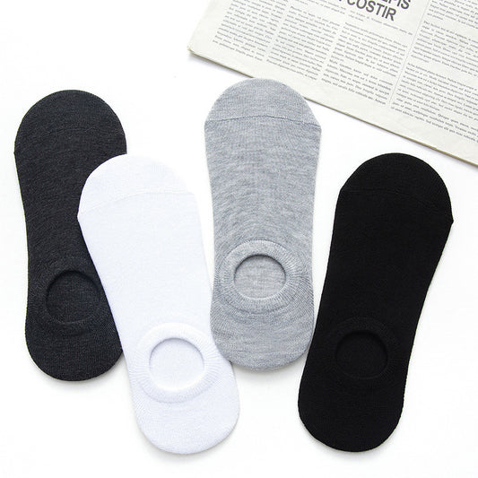 Solid Color Boat Socks - Spring Invisible Socks Socks Socks Net Red Men'S Socks