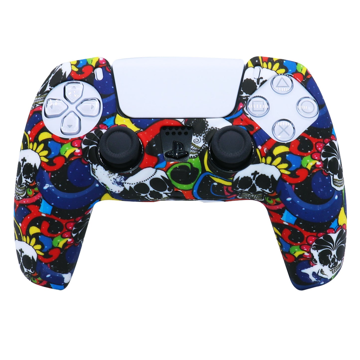 PS5 Protective Silicone Skin Case - DualSense Wireless Controller Thumb Grips Gel Rubber Cover - JumoShop