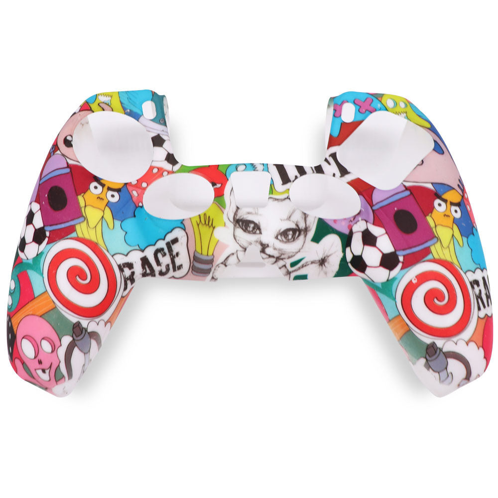 PS5 Protective Silicone Skin Case - DualSense Wireless Controller Thumb Grips Gel Rubber Cover - JumoShop