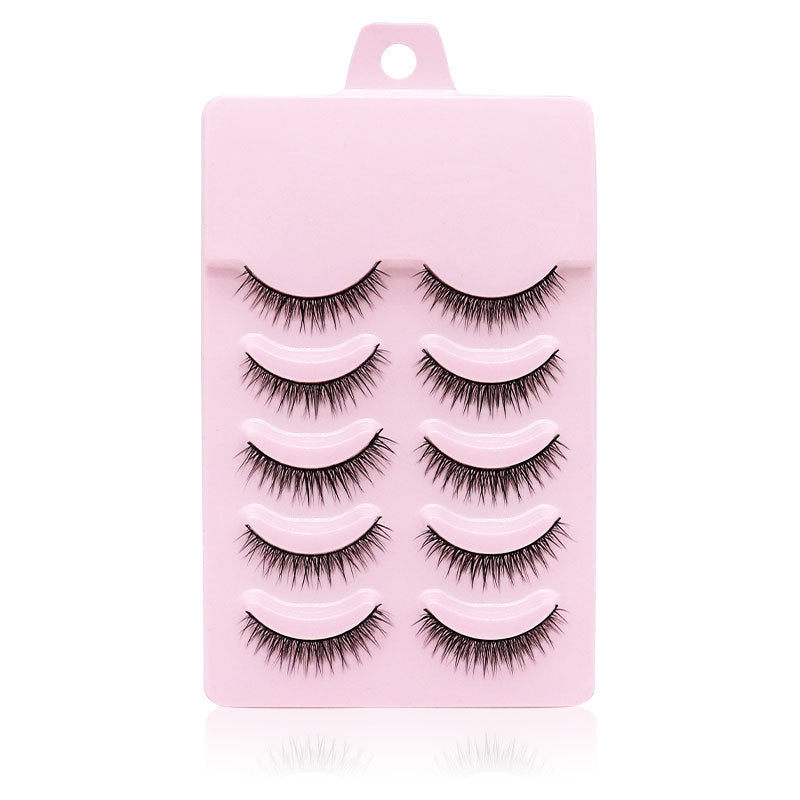 Natural Short Cross False Eyelashes - Handmade Fake Eye Lashes