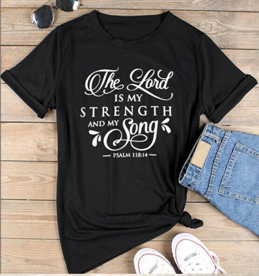 Retro Fun Scripture Inspired T-Shirt Faith Slogan Art Top