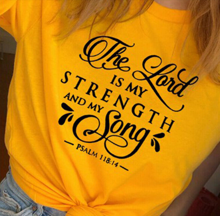 Retro Fun Scripture Inspired T-Shirt Faith Slogan Art Top