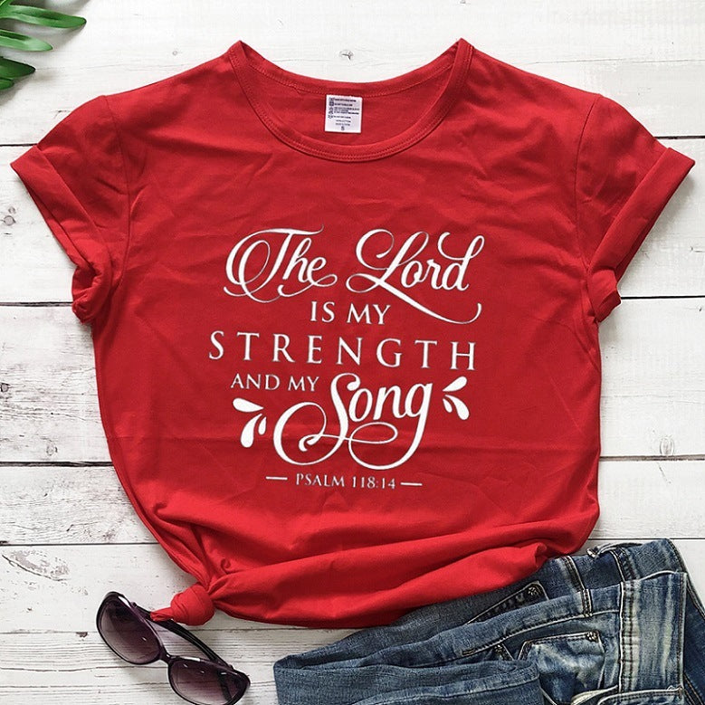 Retro Fun Scripture Inspired T-Shirt Faith Slogan Art Top