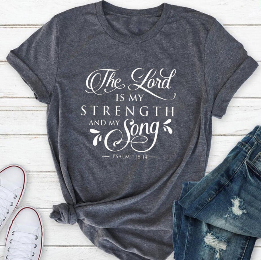 Retro Fun Scripture Inspired T-Shirt Faith Slogan Art Top