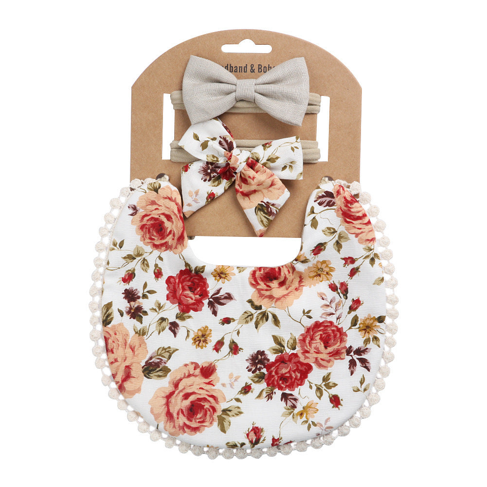 Double-Sided Bib - Solid Cotton Print Bib