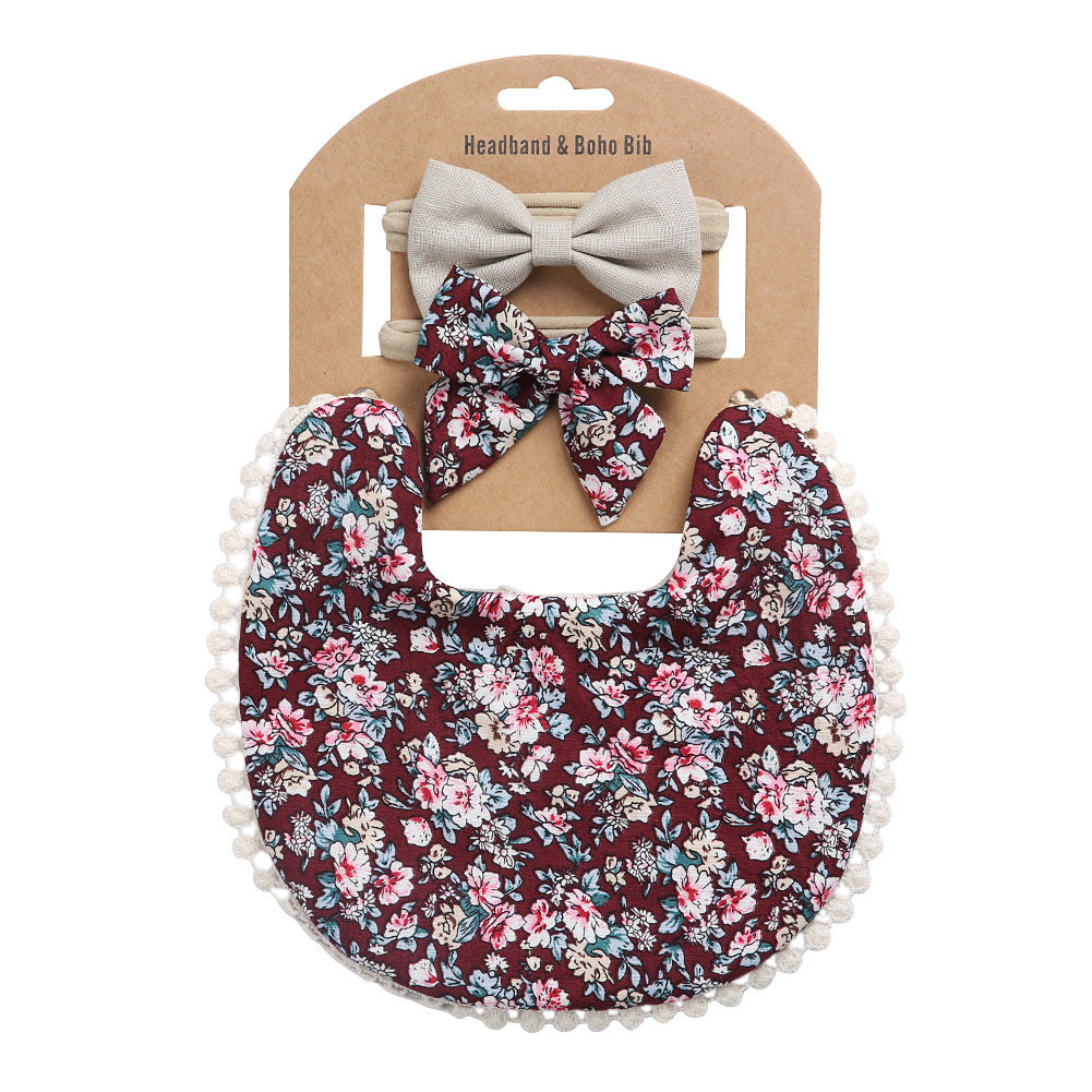 Double-Sided Bib - Solid Cotton Print Bib