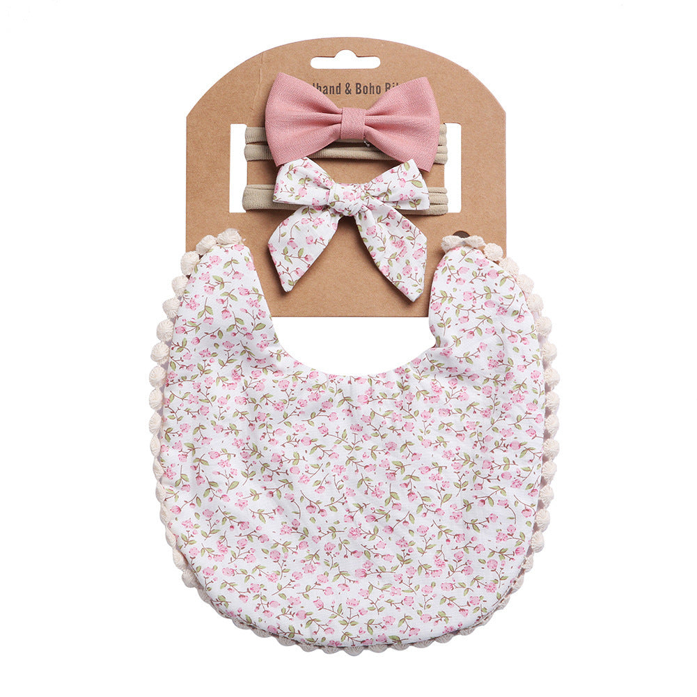 Double-Sided Bib - Solid Cotton Print Bib