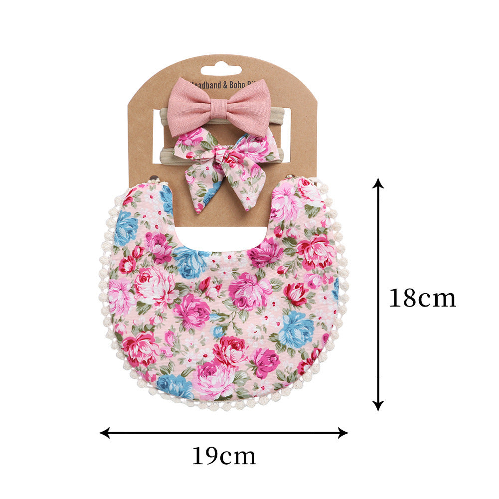 Double-Sided Bib - Solid Cotton Print Bib