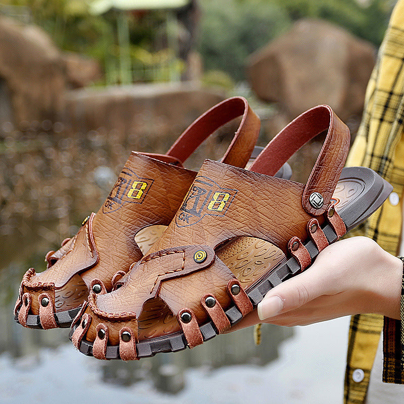 Baotou Sandals - Men's Casual Leather Sandals