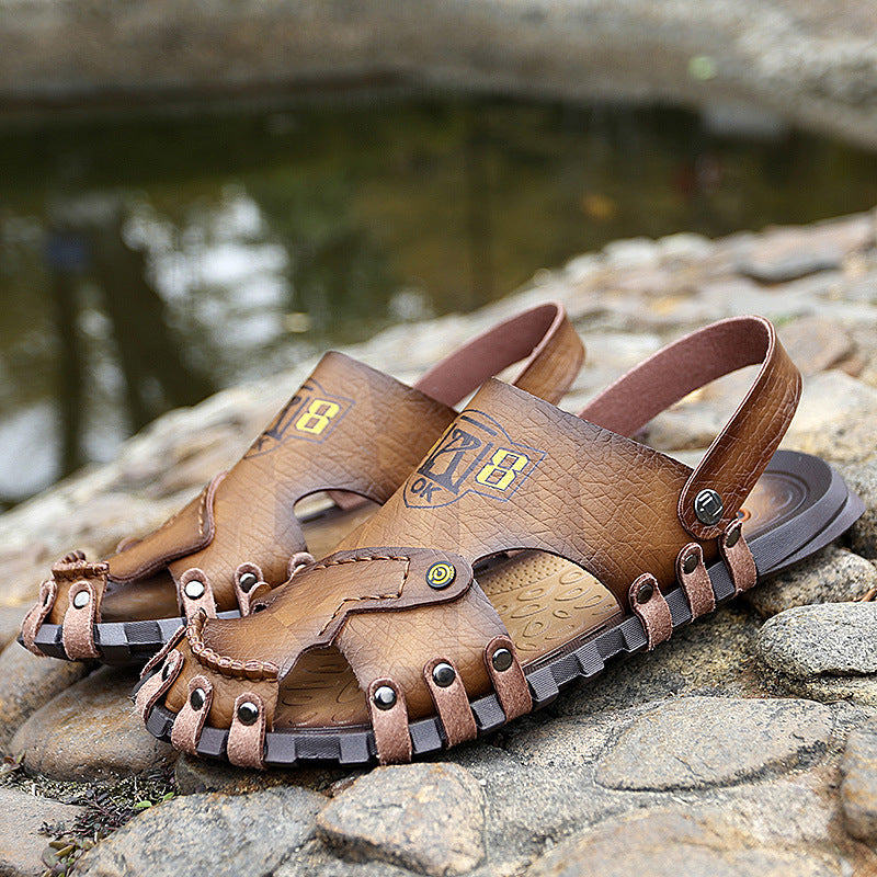 Baotou Sandals - Men's Casual Leather Sandals