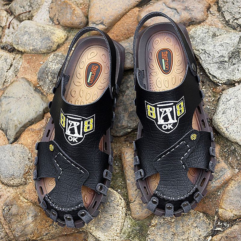 Baotou Sandals - Men's Casual Leather Sandals