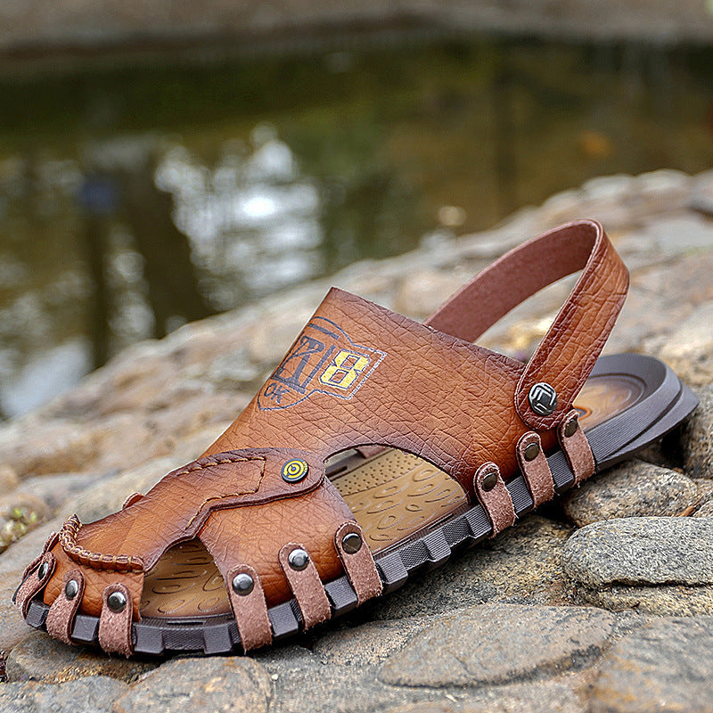 Baotou Sandals - Men's Casual Leather Sandals