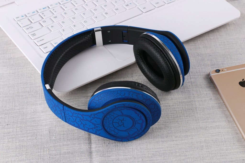 Universal Interface Foldable Headset - Mobile Phone Headset With Microphone Color Fashion Headset
