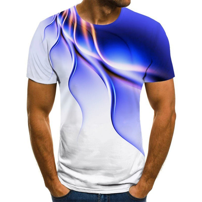 Men's Breathable Lightning 3D T-shirt