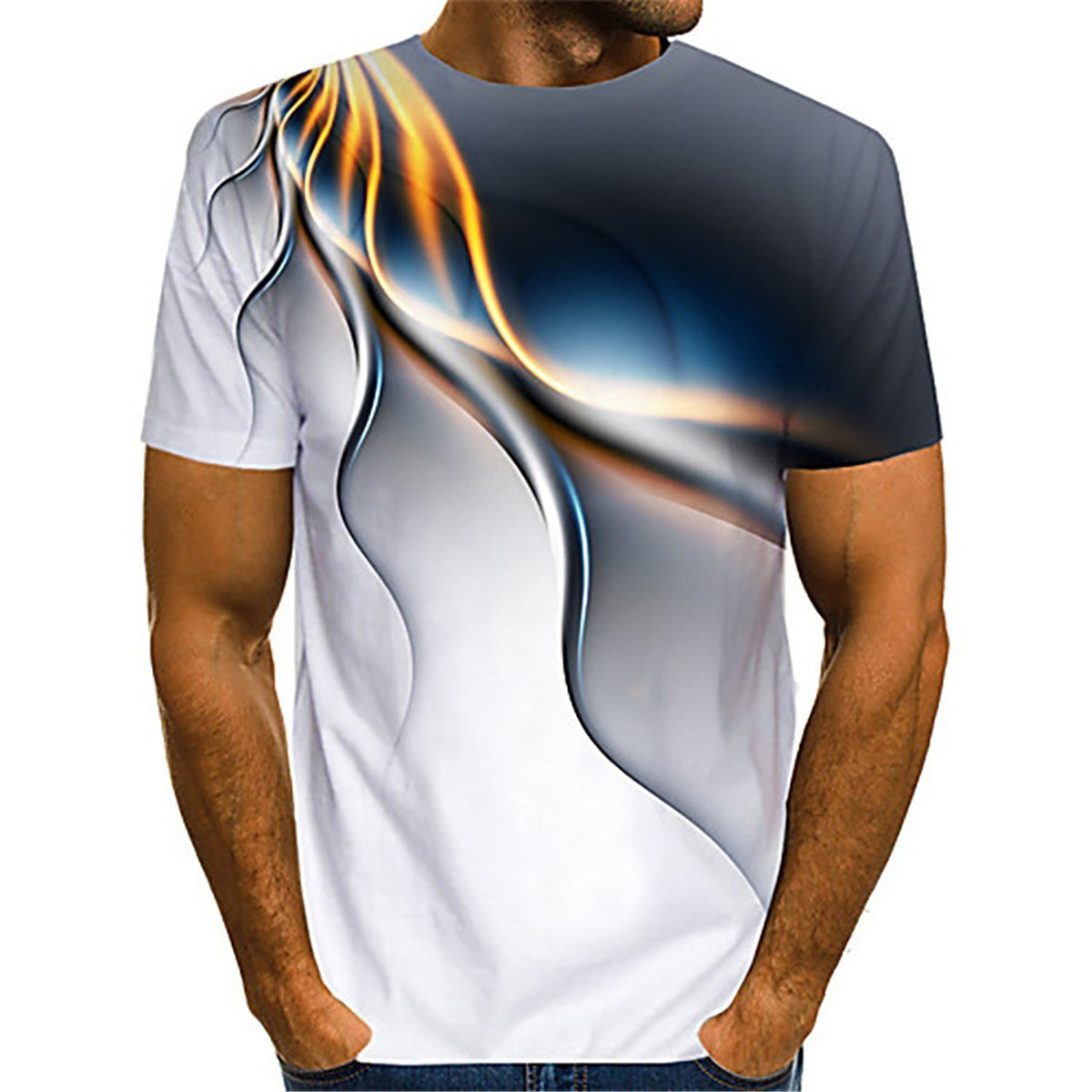 Men's Breathable Lightning 3D T-shirt