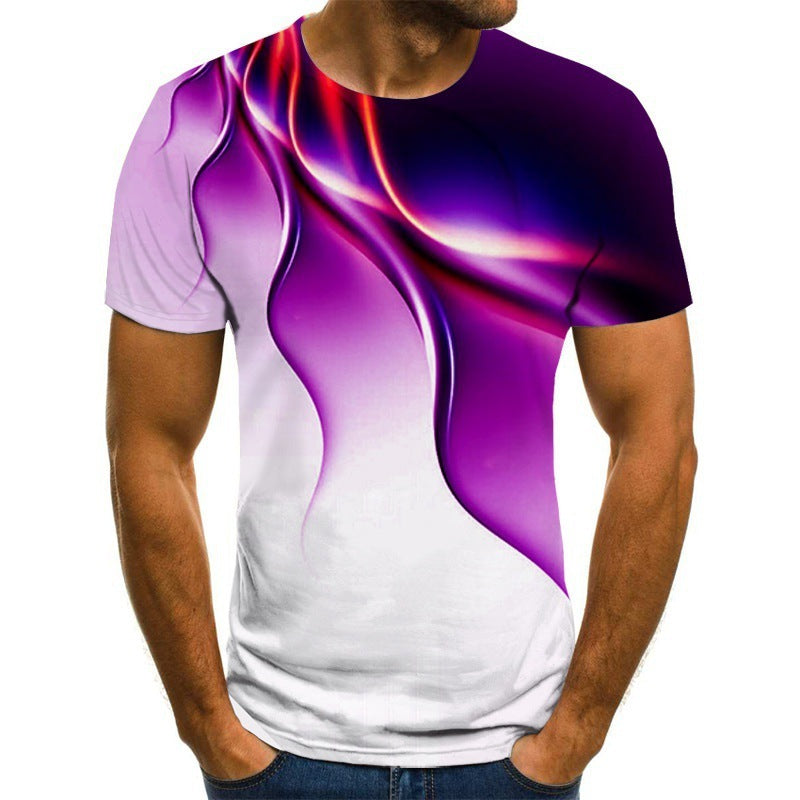 Men's Breathable Lightning 3D T-shirt