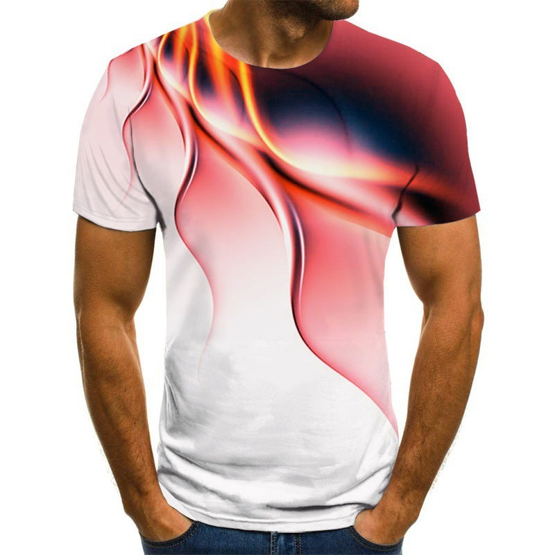 Men's Breathable Lightning 3D T-shirt