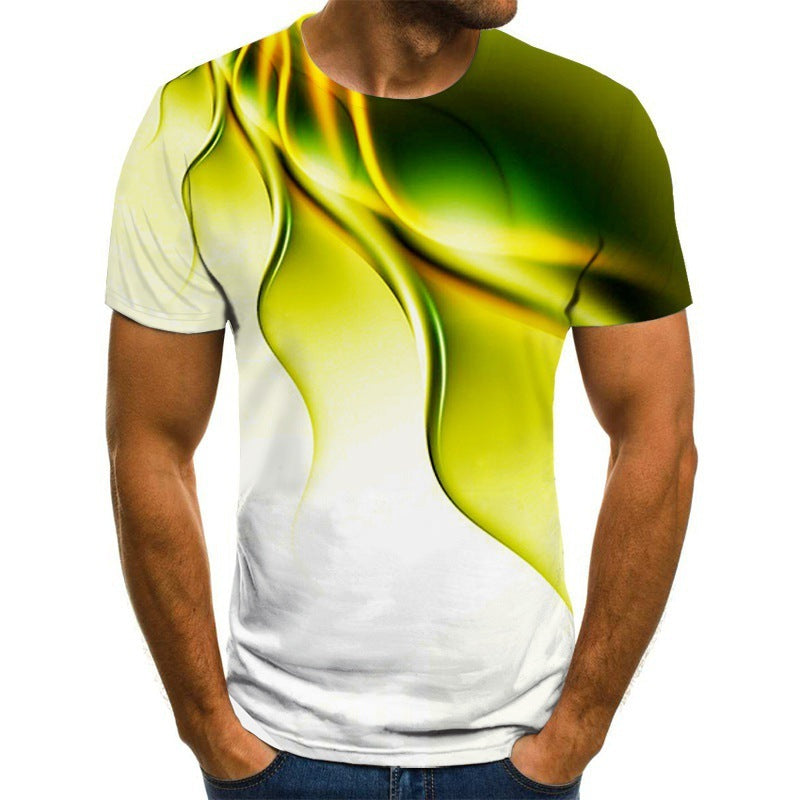 Men's Breathable Lightning 3D T-shirt