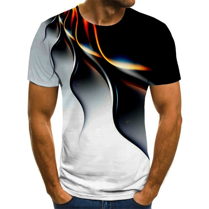 Men's Breathable Lightning 3D T-shirt