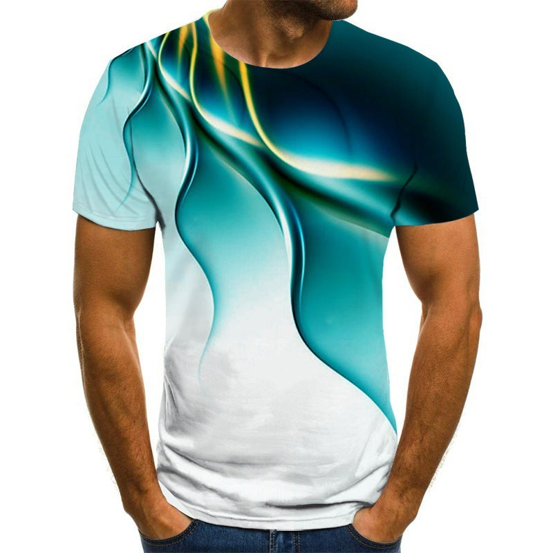 Men's Breathable Lightning 3D T-shirt