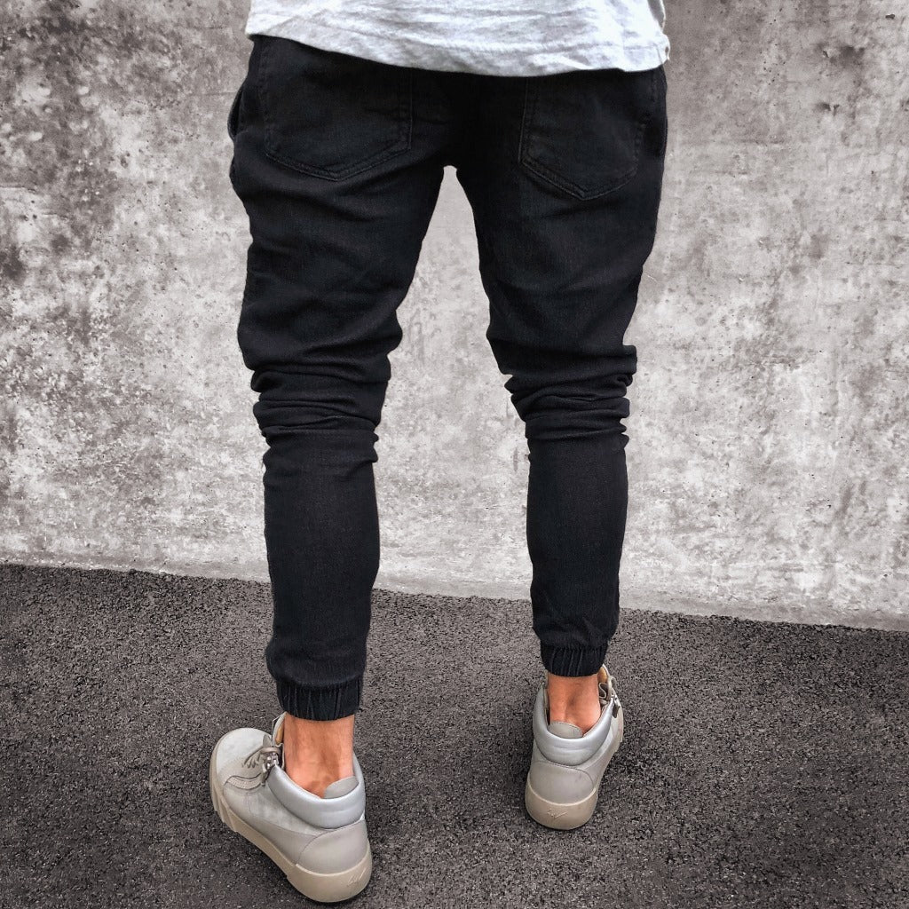 Men's Jeans - Men's Explosive Fashion Light Blue Skinny Jeans