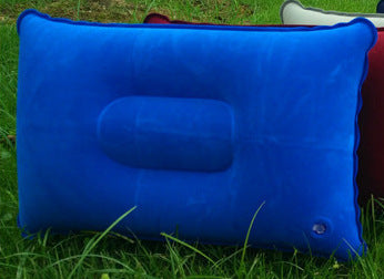 Outdoor Pvc Pillows - Travel Camping Thick Flocking Rectangular Inflatable Pillows Nap Companion Square Pillow