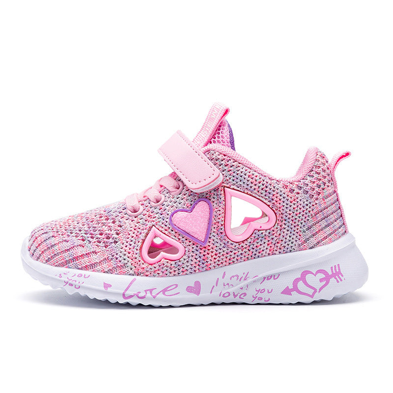 Casual Light Mesh Sneakers - Summer Children Fashion Tenis Cute Sport Cartoon Female Running Sock Footwear