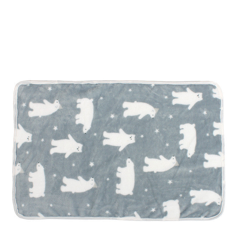 Four Seasons Blanket - Kennel Pad Warm Coral Fleece